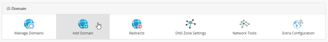 Add domain webuzo panel