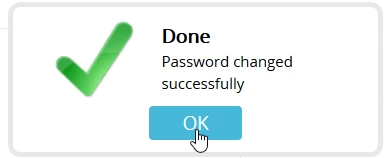 Confirmare schimbare parola e-mail