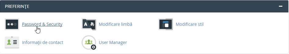 Password Security cPanel