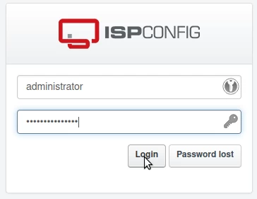 ispconfig  login